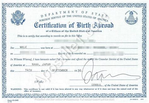 Birth – Consular Report of Birth Abroad – eCRBA.